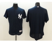 New York Yankees Blank Navy Blue Flexbase Authentic Collection Stitched Baseball Jersey