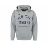 New York Yankees Under Armour Legacy Fleece Gray MLB Hoodie