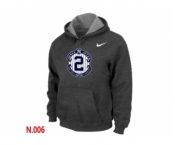 Nike Derek Jeter New York Yankees Official Final Season Commemorative Logo Pullover Hoodie D.Grey