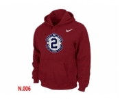 Nike Derek Jeter New York Yankees Official Final Season Commemorative Logo Pullover Hoodie Red