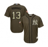 mlb jerseys new york yankees #13 alex rodriguez green salute to service