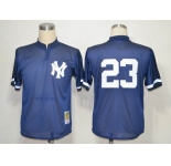 mlb jerseys new york yankees #23 mattingly m&n blue 1995