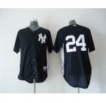 mlb jerseys new york yankees #24 cano black[2011 road cool base BP]W