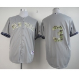 mlb jerseys new york yankees #3 ruth grey[number camo]