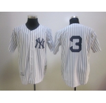 mlb jerseys new york yankees #3 ruth m&n white 1929