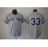 mlb jerseys new york yankees #33 grey[2013]