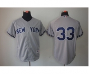 mlb jerseys new york yankees #33 grey[2013]