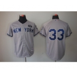 mlb jerseys new york yankees #33 grey[gms]