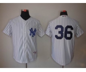 mlb jerseys new york yankees #36 blank white