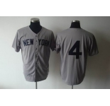 mlb jerseys new york yankees #4 lou gehrig m&n grey 1939