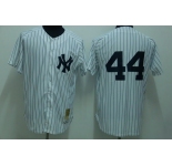 mlb jerseys new york yankees #44 jackson m&n white