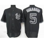 mlb jerseys new york yankees #5 dimaggio black fashion