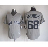 mlb jerseys new york yankees #68 betances grey[2015 new]