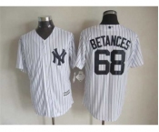 mlb jerseys new york yankees #68 betances white-1(black strip)