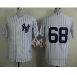 mlb jerseys new york yankees #68 betances white(black strip)