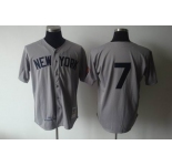 mlb jerseys new york yankees #7 mantle m&n grey 1952