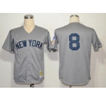 mlb jerseys new york yankees #8 berra m&n grey 1951