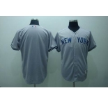 mlb jerseys new york yankees blank grey(2010)