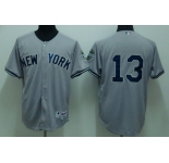 mlb new york yankees #13 rodriguez grey(2009 logo)