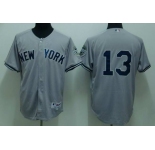mlb new york yankees #13 rodriguez grey(2010)