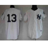 mlb new york yankees #13 rodriguez white(2009 logo)