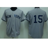 mlb new york yankees #15 munson grey(2009 logo)