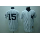 mlb new york yankees #15 munson m&n white