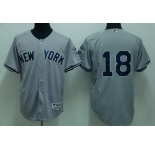 mlb new york yankees #18 damon grey(2009 logo)