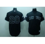 mlb new york yankees #20 posada black (2009 logo)
