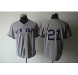 mlb new york yankees #21 grey