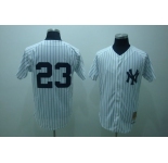 mlb new york yankees #23 mattingly m&n white