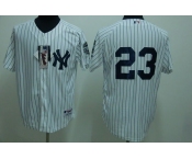 mlb new york yankees #23 mattingly white(2009 logo)