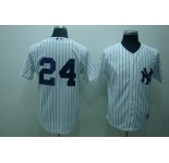 mlb new york yankees #24 cano white 2010