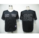 mlb new york yankees #25 teixeira black 2010