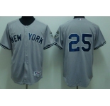 mlb new york yankees #25 teixeira grey(2009 logo)