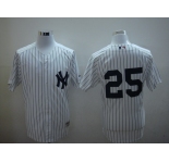 mlb new york yankees #25 teixeira white(2010)