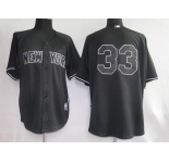 mlb new york yankees #33 swisher black