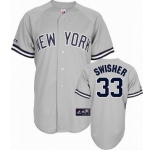 mlb new york yankees #33 swisher grey(2010)