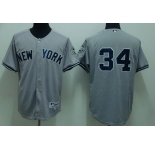 mlb new york yankees #34 burnett grey(2009 logo)