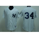 mlb new york yankees #34 burnett white