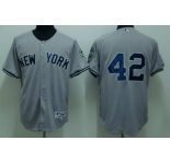 mlb new york yankees #42 rivera grey(2010)