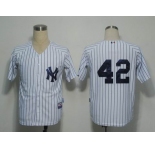 mlb new york yankees #42 rivera white[black stripe]