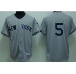 mlb new york yankees #5 dimaggio grey(2009 logo)