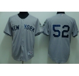 mlb new york yankees #52 sabathia grey(2009 logo)