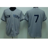 mlb new york yankees #7 mantle grey(2009 logo)