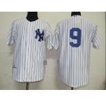 mlb new york yankees #9 maris m&n white[black strip]