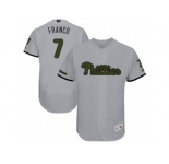 Men 2017 Memorial Day Philadelphia Phillies #7 Maikel Franco Flex Base Jersey