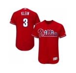 Men Philadelphia Phillies #3 Chuck Klein Red Flexbase Authentic Collection Stitched MLB Jersey