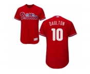 Men's Majestic Philadelphia Phillies #10 Darren Daulton Red Flexbase Authentic Collection MLB Jersey