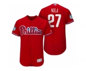 Men's Philadelphia Phillies #27 Aaron Nola 2017 Spring Training Flex Base Authentic Collection Stitched Baseball Jersey